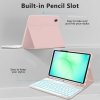 Etui z Klawiaturą i Miejscem na Rysik do Samsung Galaxy Tab A9+ / A11+ - Tech-Protect - Różowe